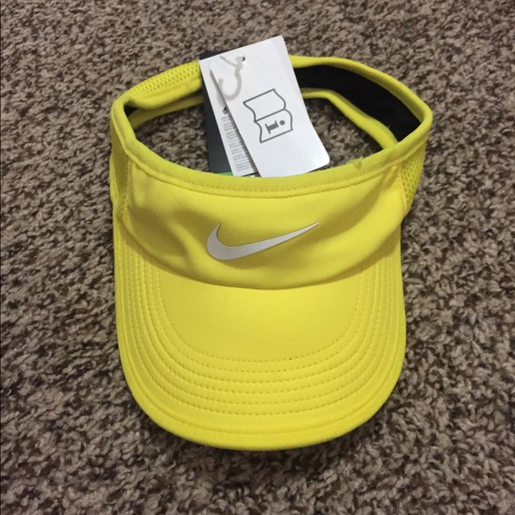 yellow nike visor